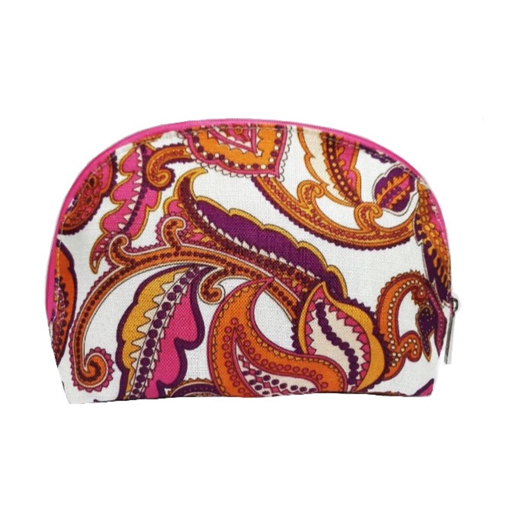 NEW Paisley Floral Flower Cosmetic Make up Bag